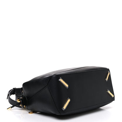 Loewe Nappa Lambskin Small Featherlight Puzzle Bag Black 4 of 9