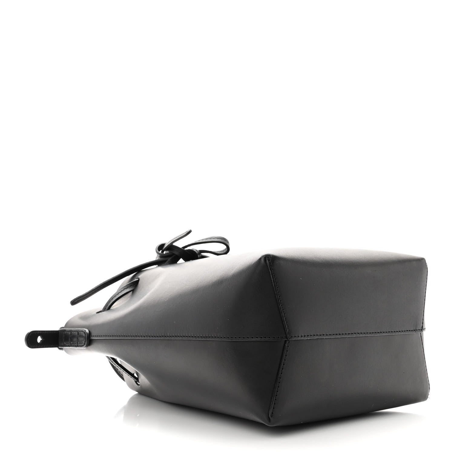 Mansur Gavriel Vegetable Tanned Calfskin Mini Bucket Bag Black Flamma 4 of 12