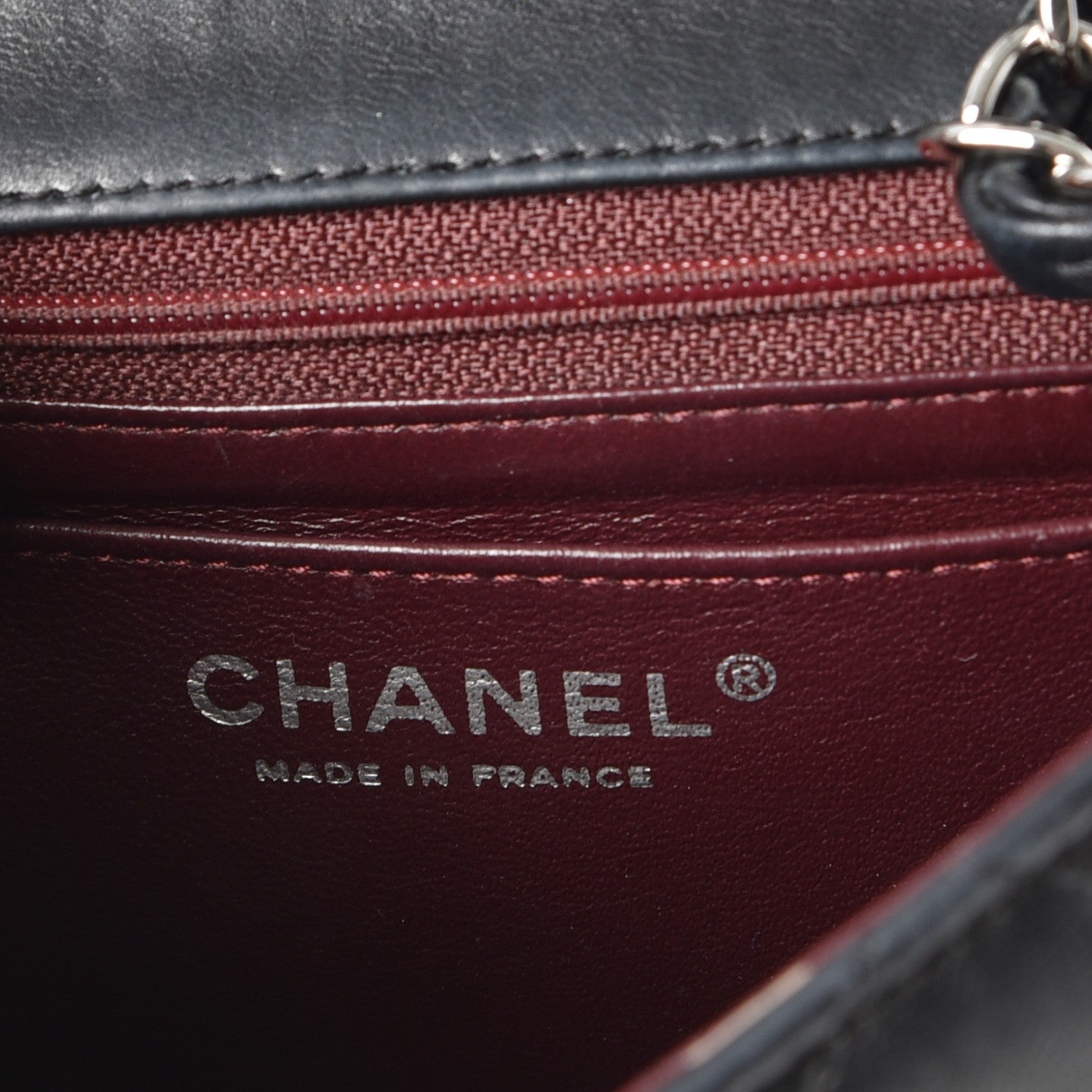 Chanel Lambskin Quilted Mini Square Flap Black 6 of 11