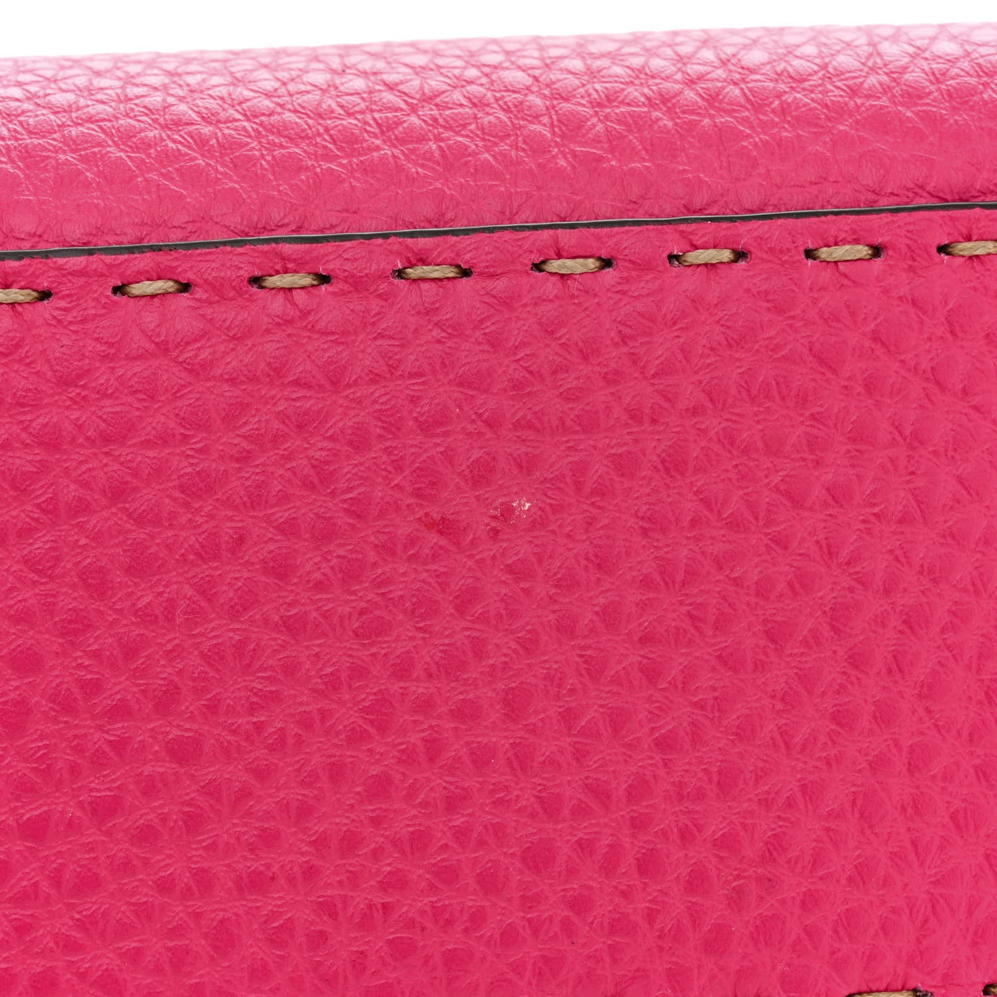 Cuoio Romano Selleria Mini Peekaboo Iconic Satchel Fuxia