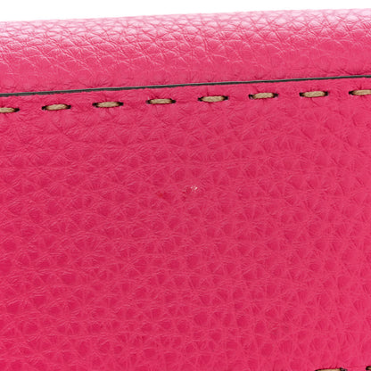 Fendi Cuoio Romano Selleria Mini Peekaboo Iconic Satchel Fuxia 11 of 13