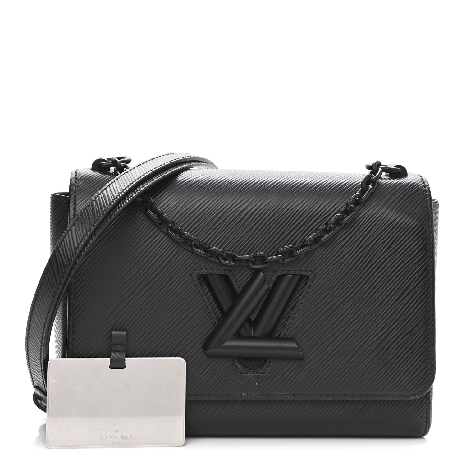Louis Vuitton Epi Twist Shoulder Bag MM Matte Black 1 of 10