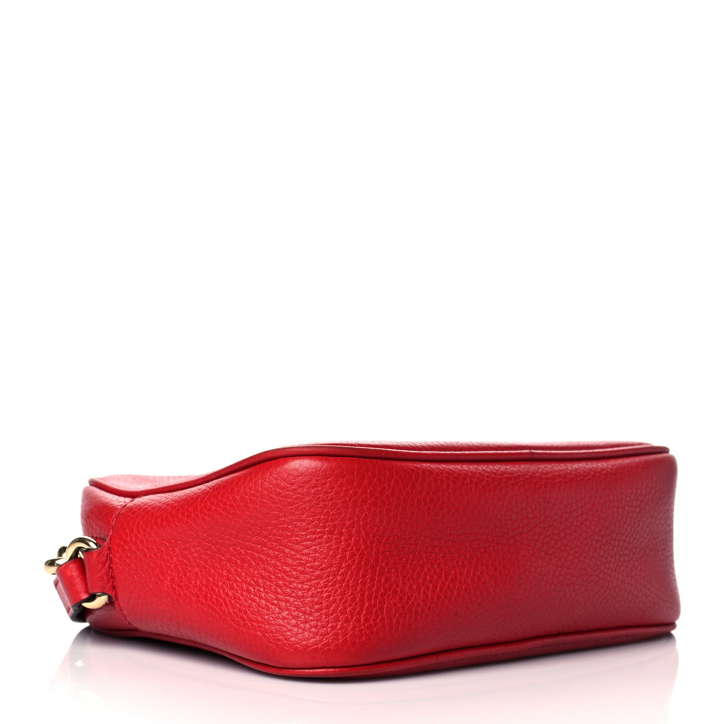 Pebbled Calfskin Small Soho Disco Bag Tabasco Red