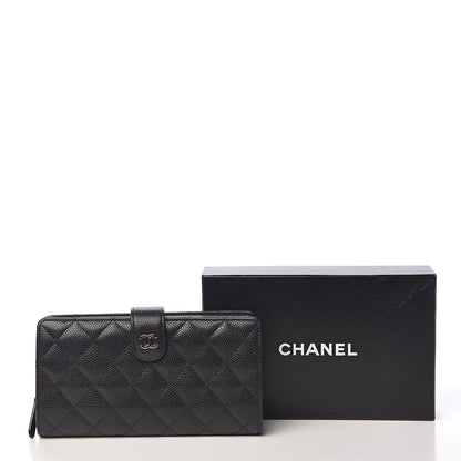 Chanel Caviar Quilted CC French Wallet Black 9 of 9