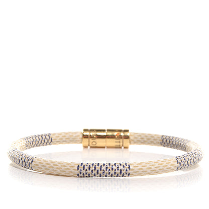 Louis Vuitton Damier Azur Keep It Bracelet 19 4 of 5