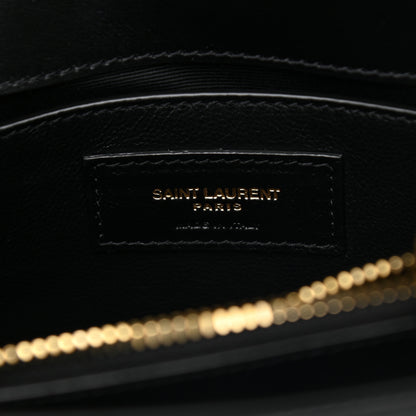 Saint Laurent Calfskin Y Quilted Monogram Small Loulou Chain Satchel Black 6 of 10