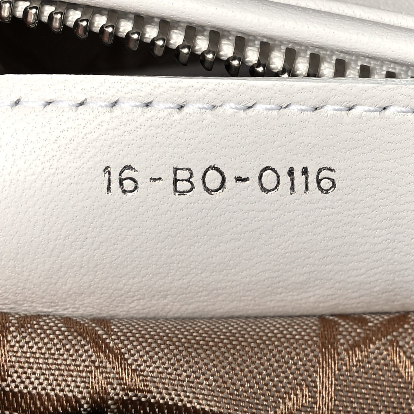 Lambskin Cannage Medium Lady Dior White