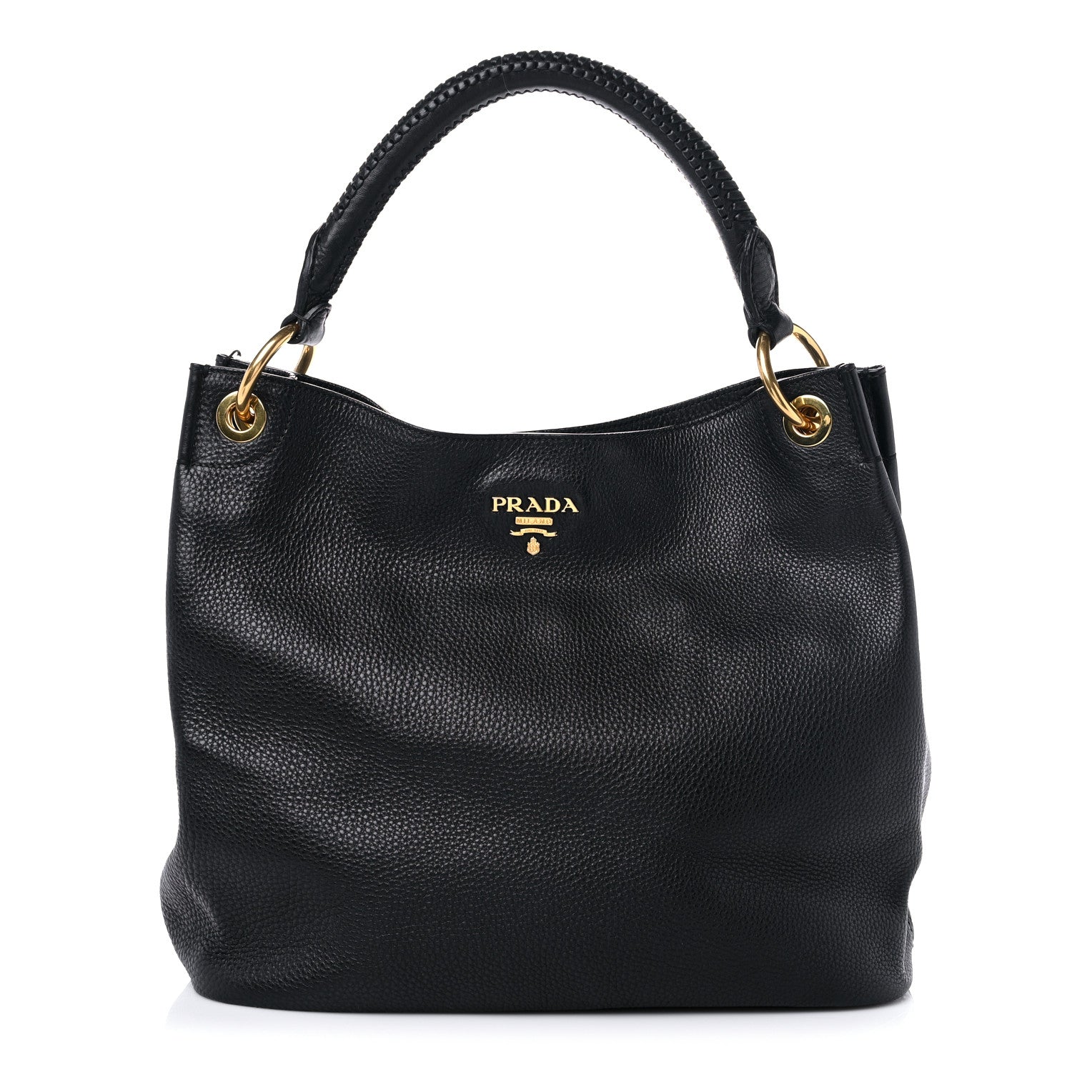 Prada Vitello Daino Hobo Black 1 of 10