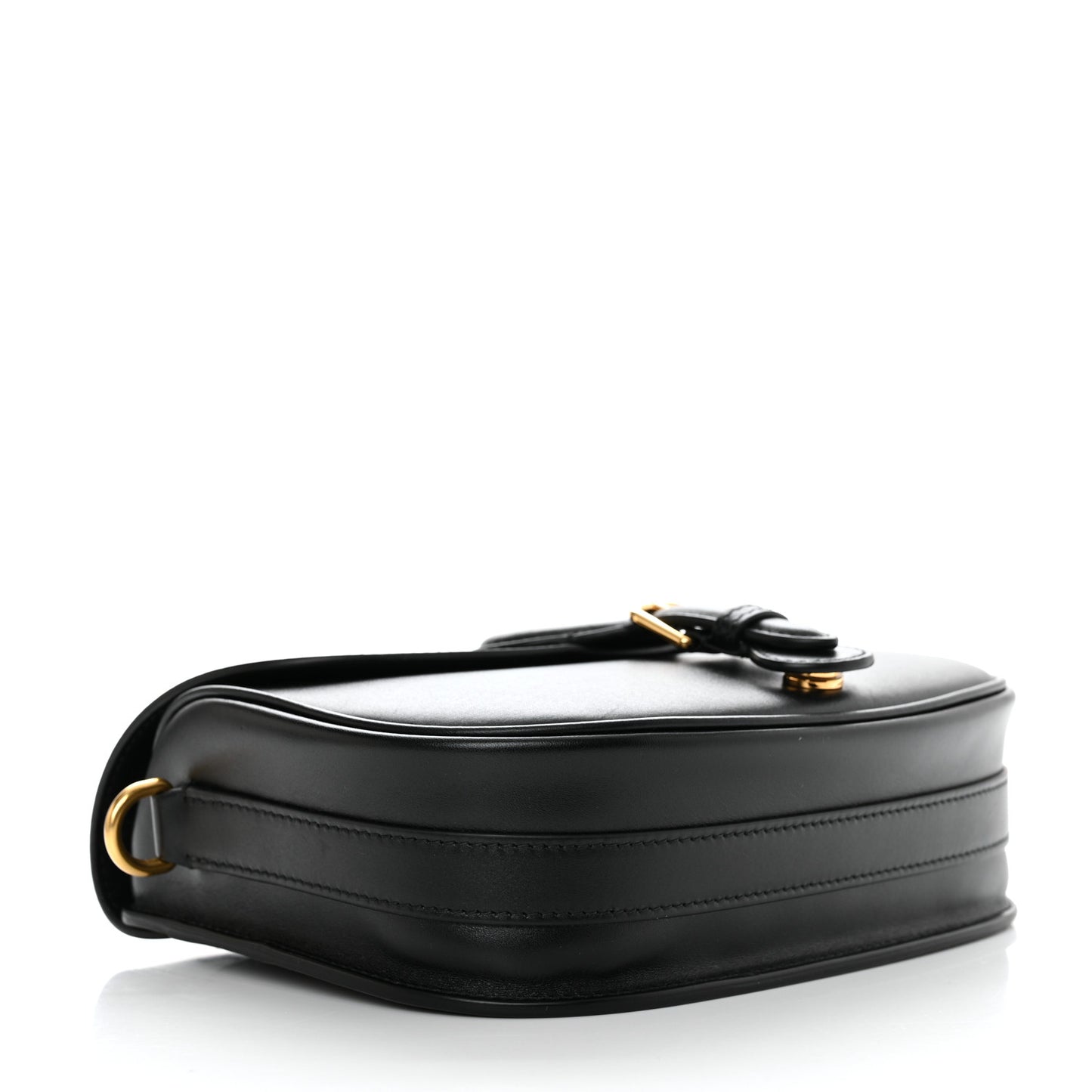 Box Calfskin Medium Bobby Flap Black