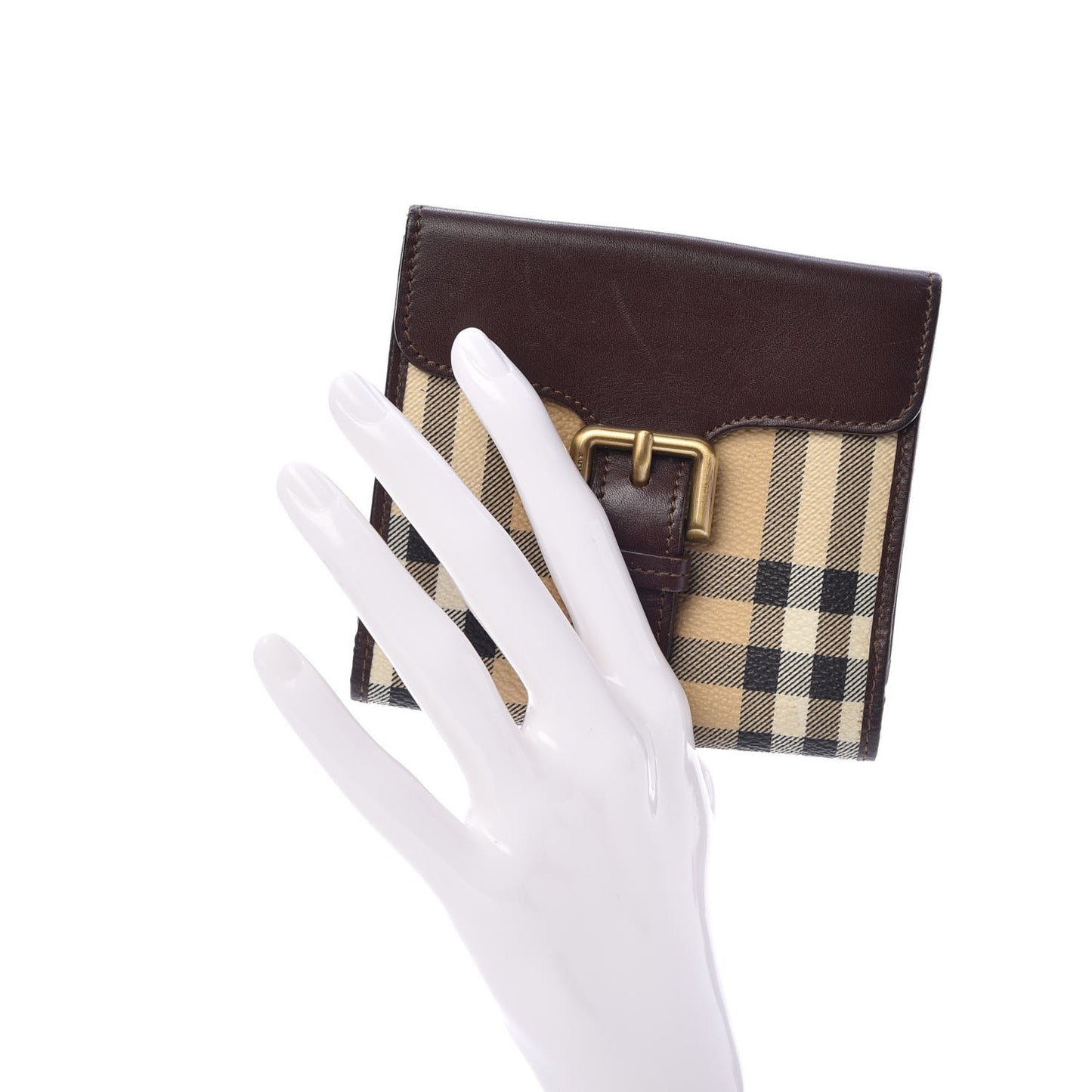 Nova Check Compact Wallet Black