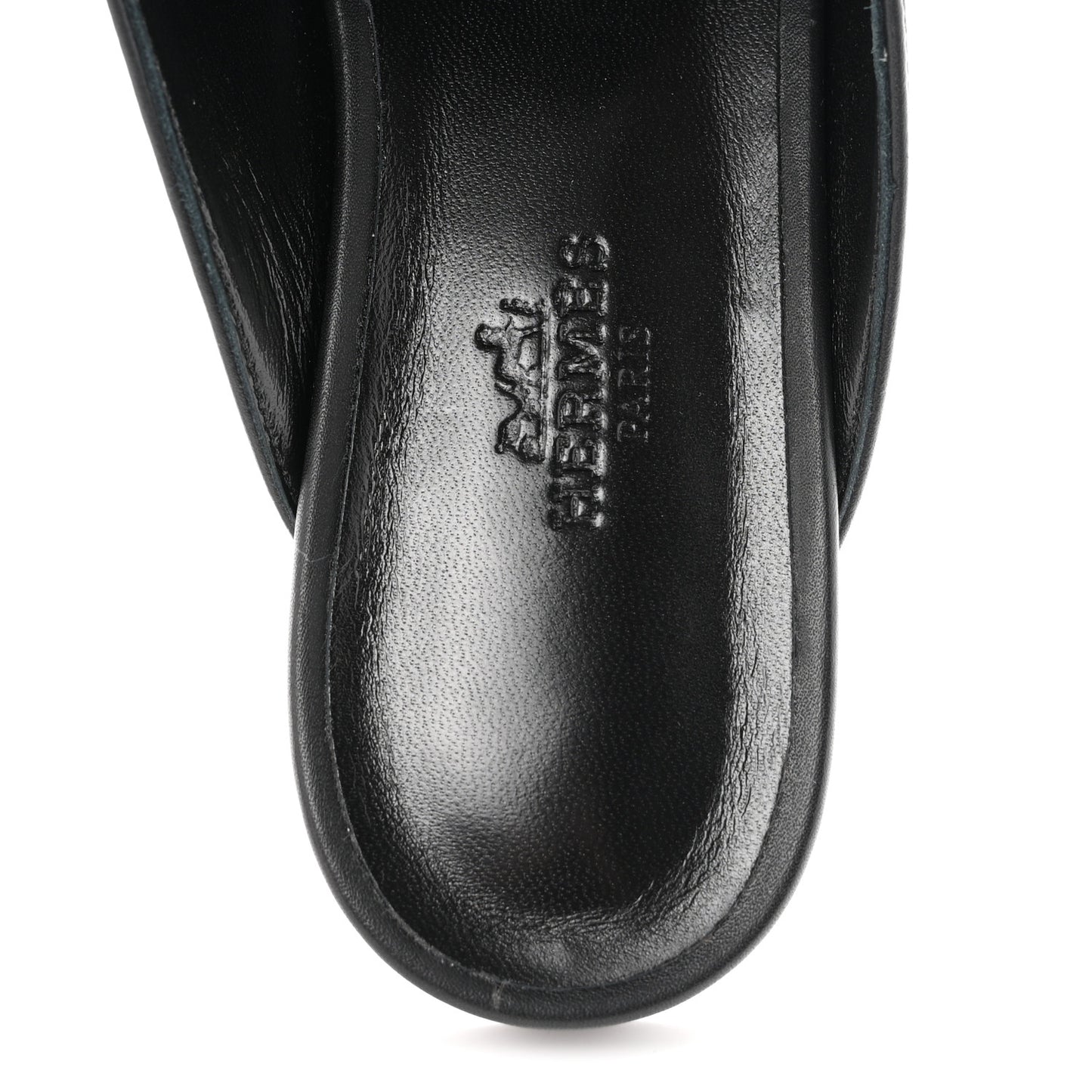 Fringed Calfskin Oz Mules 36.5 Black