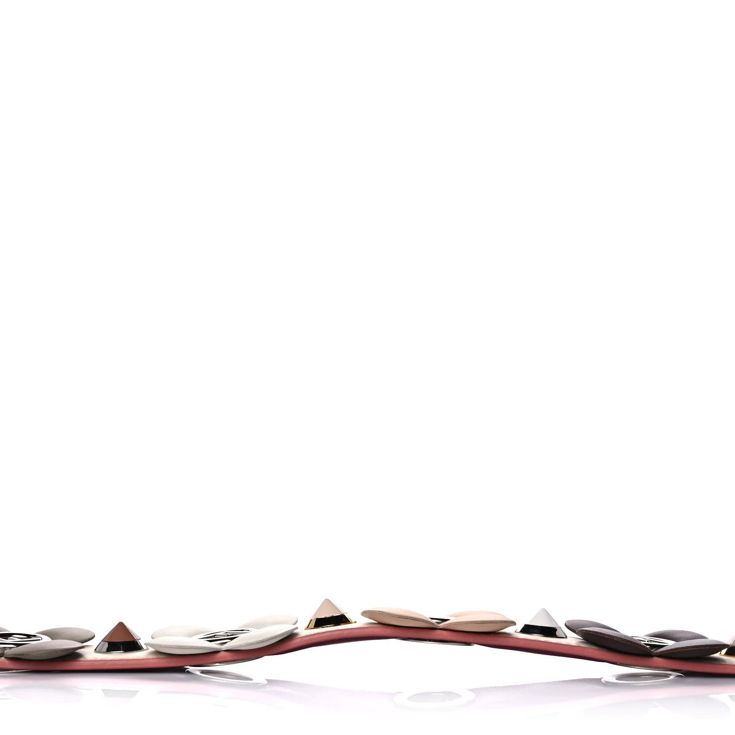 Fendi Calfskin F is Fendi Studded Flower Strap You Camelia 6 of 6