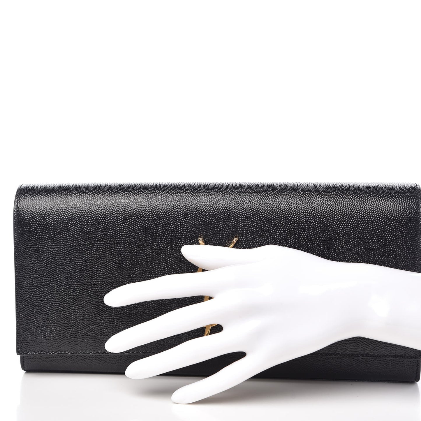 Grain De Poudre Monogram Cassandre Clutch Black