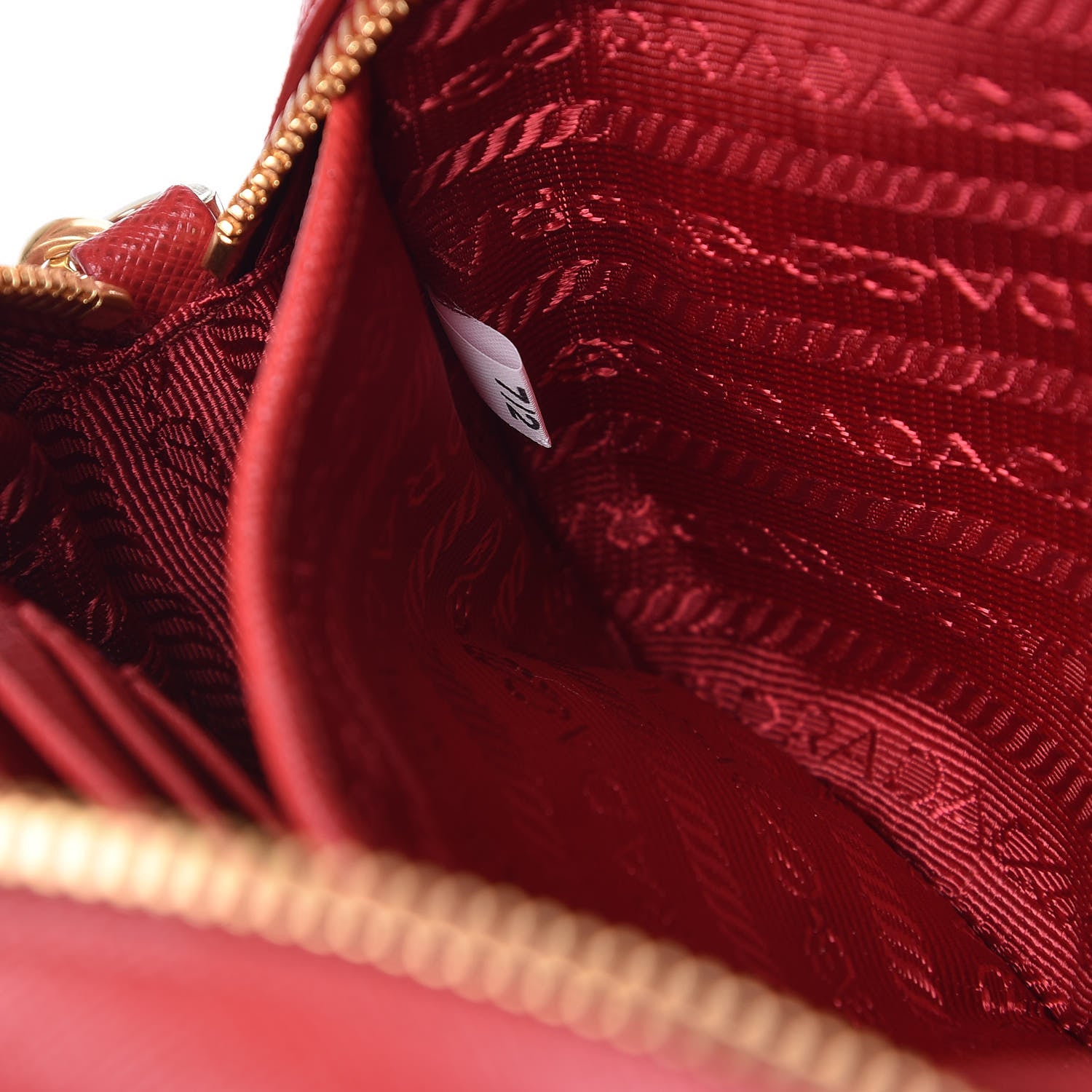 Prada Saffiano Lux Belt Bag Fuoco 11 of 12