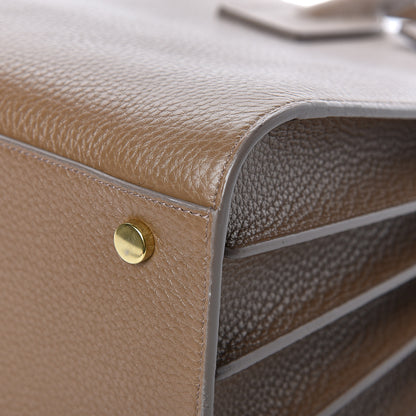 Saint Laurent Grained Calfskin Small Sac De Jour Taupe 11 of 13