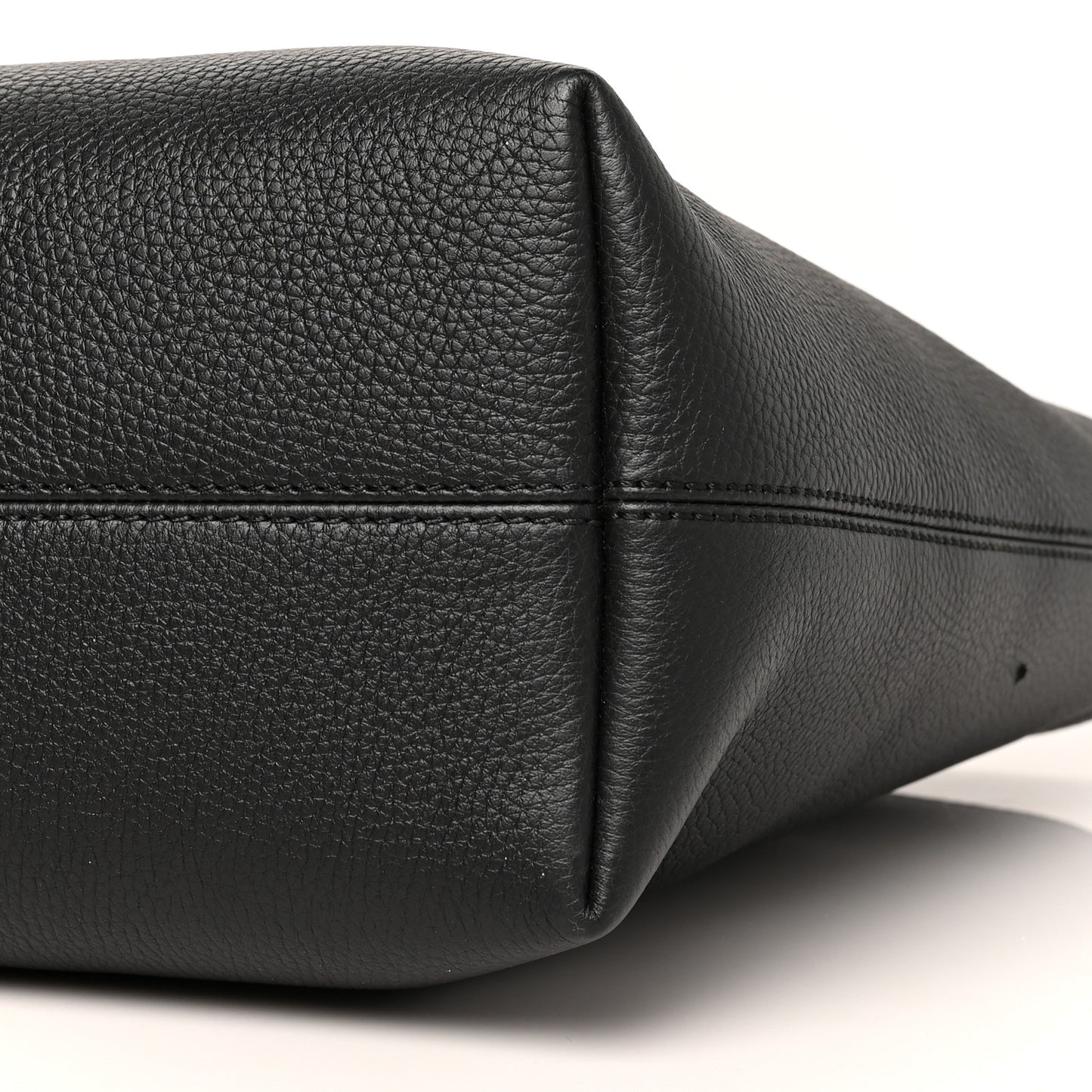 Calfskin Logo Embossed Medium Ardwell Tote Black