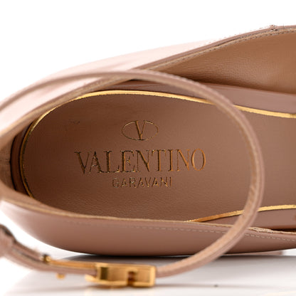 Valentino Garavani Patent Tan-Go 55/155mm Platform Pumps 39.5 Rose Cannelle 7 of 15