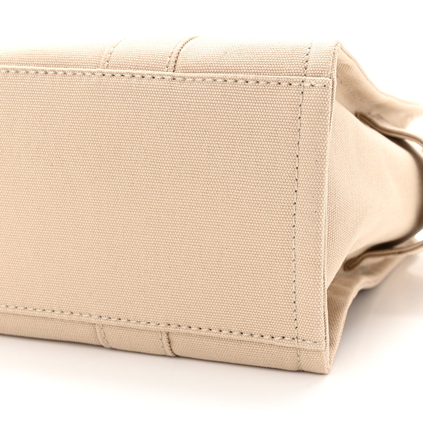 Cotton Canvas Medium The Traveler Tote Bag Beige