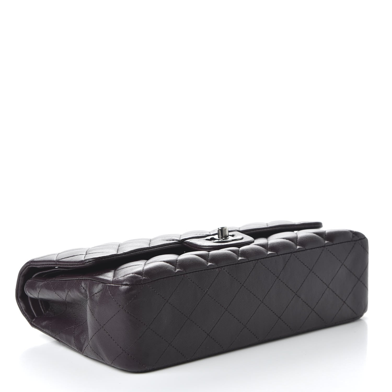 Chanel Lambskin Quilted Medium Double Flap Purple 4 of 10