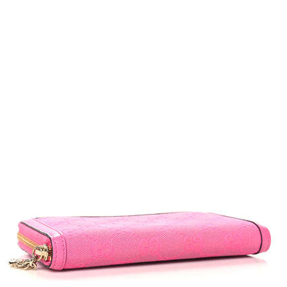 Gucci Monogram Calfskin Bree Zip Around Wallet Fuchsia 4 of 8
