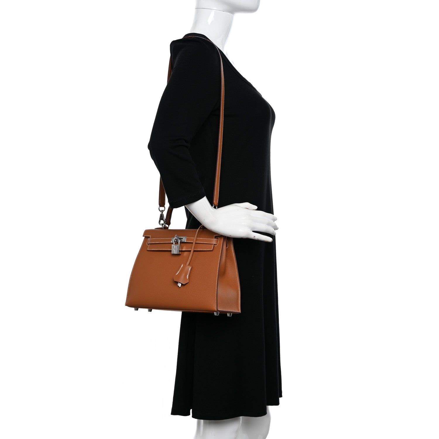 Hermes Epsom Kelly Sellier 25 Gold 2 of 11