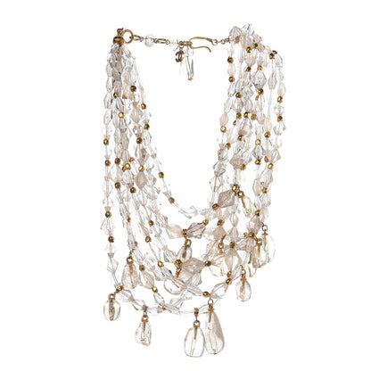 Chanel Beaded Multi Strand Necklace Gold 1 of 4