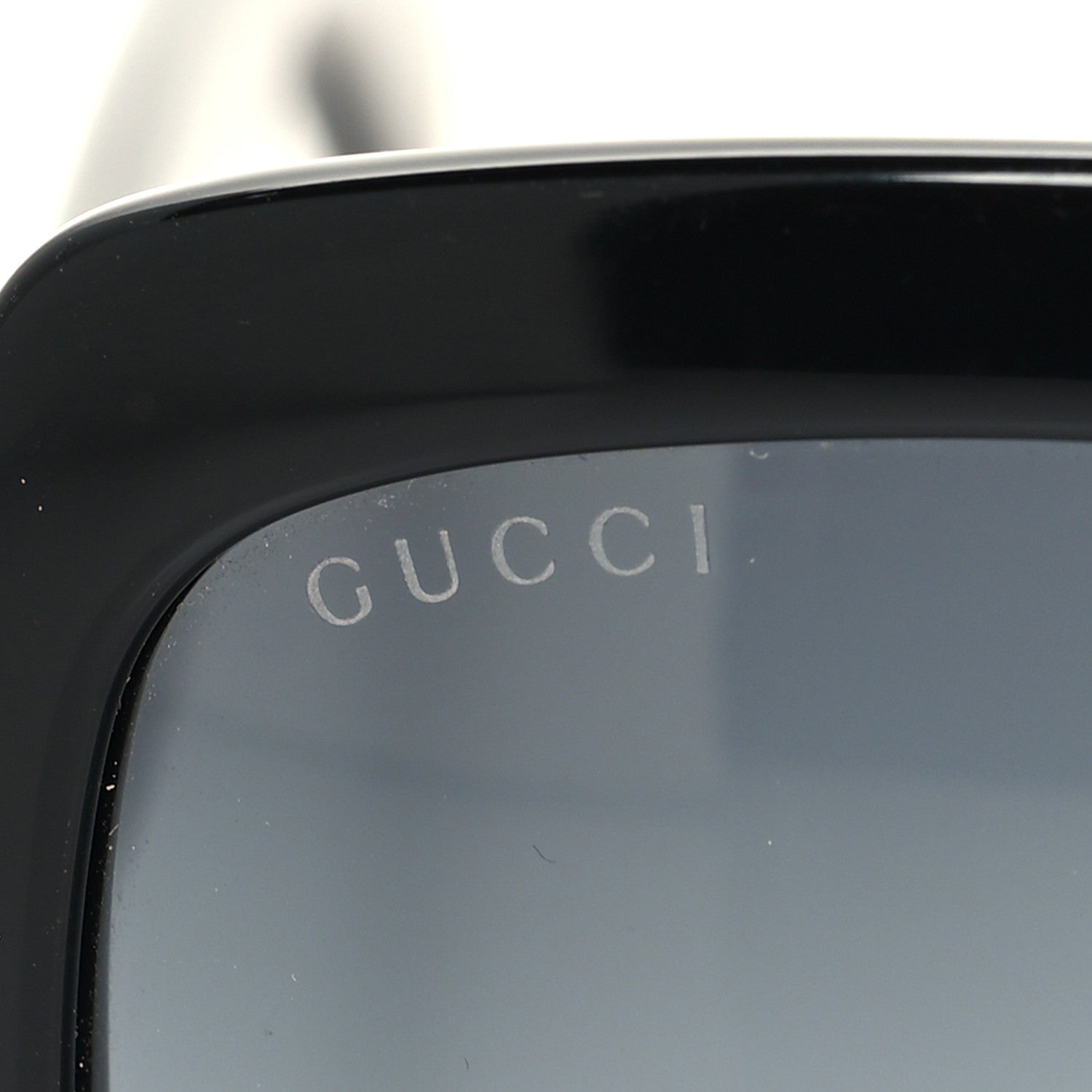 Gucci Acetate Square Frame Sunglasses GG0036S Black 7 of 8