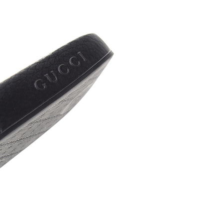 Gucci Rubber Womens Logo Slide Sandals 37 Black 8 of 10