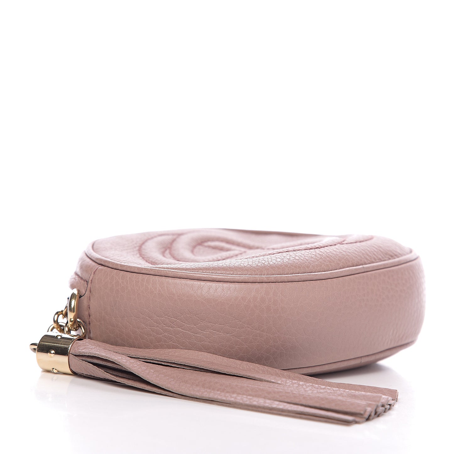 Pebbled Calfskin Mini Soho Chain Bag Dark Cipria