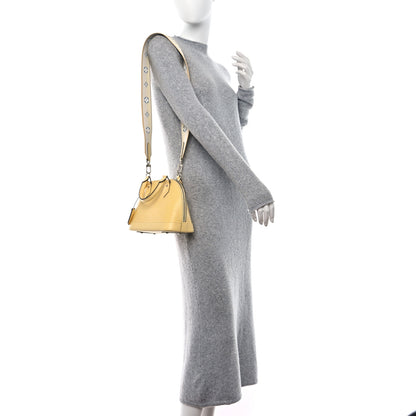 Louis Vuitton Epi Jacquard Alma BB Jaune Plume 2 of 10