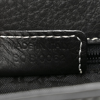 Christian Dior Calfskin Saddle Top Handle Satchel Black 7 of 10