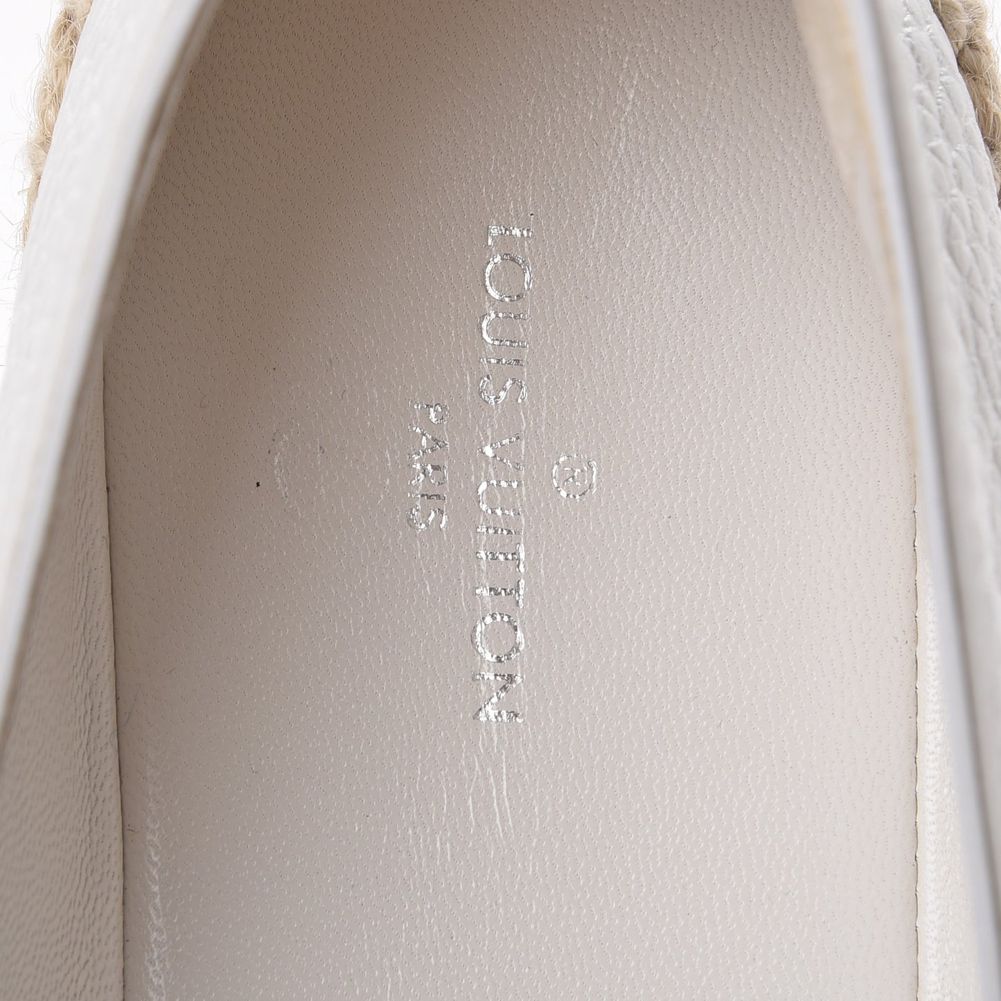 Calfskin Tropical Bloom Espadrille Flat 37.5 White