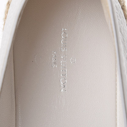 Louis Vuitton Calfskin Tropical Bloom Espadrille Flat 37.5 White 7 of 9
