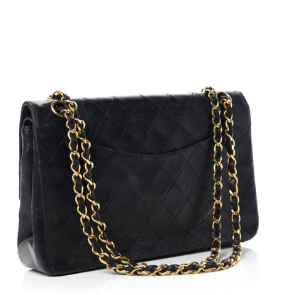 Chanel Lambskin Quilted Medium Double Flap Black 3 of 17