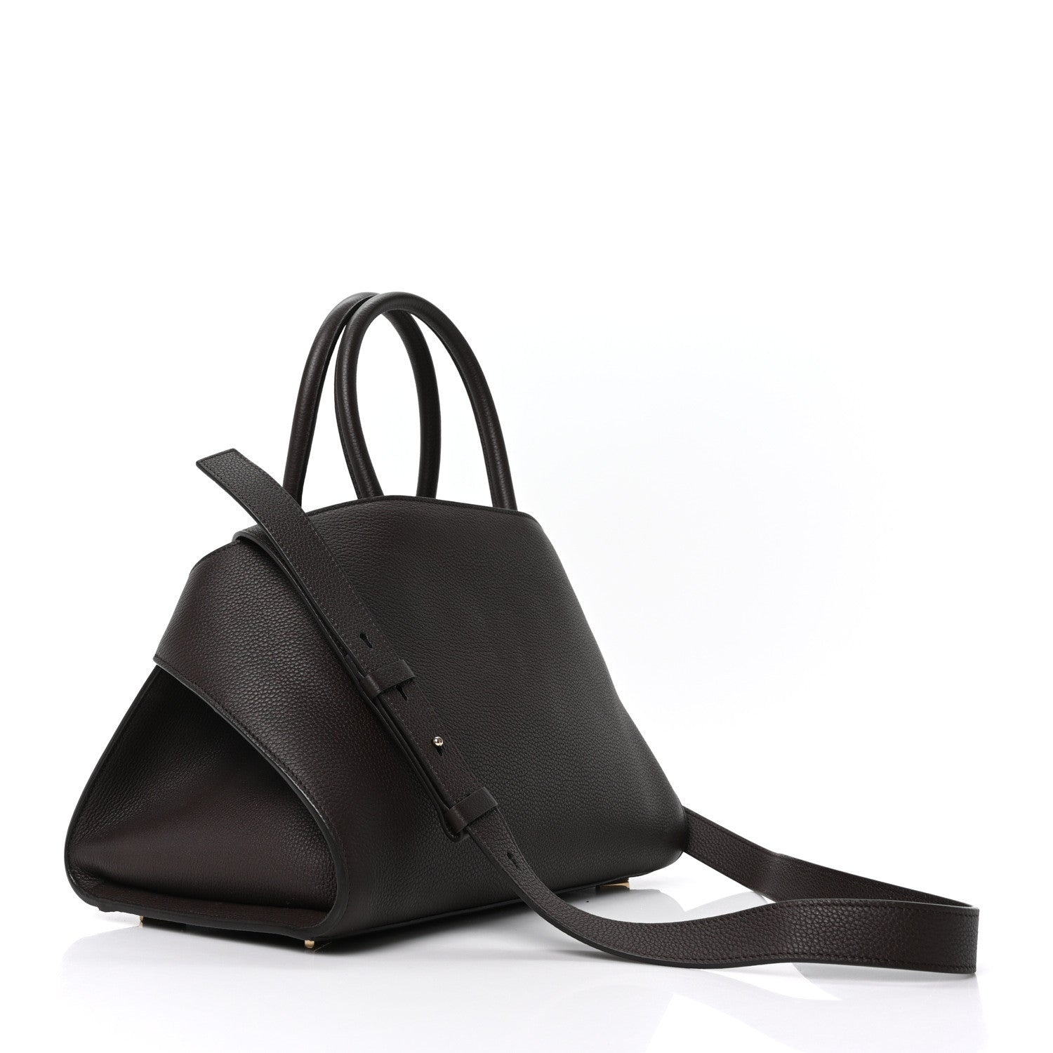 Salvatore Ferragamo Calfskin Small Hug Bag Testa Di Moro Burnt Ocra 3 of 9