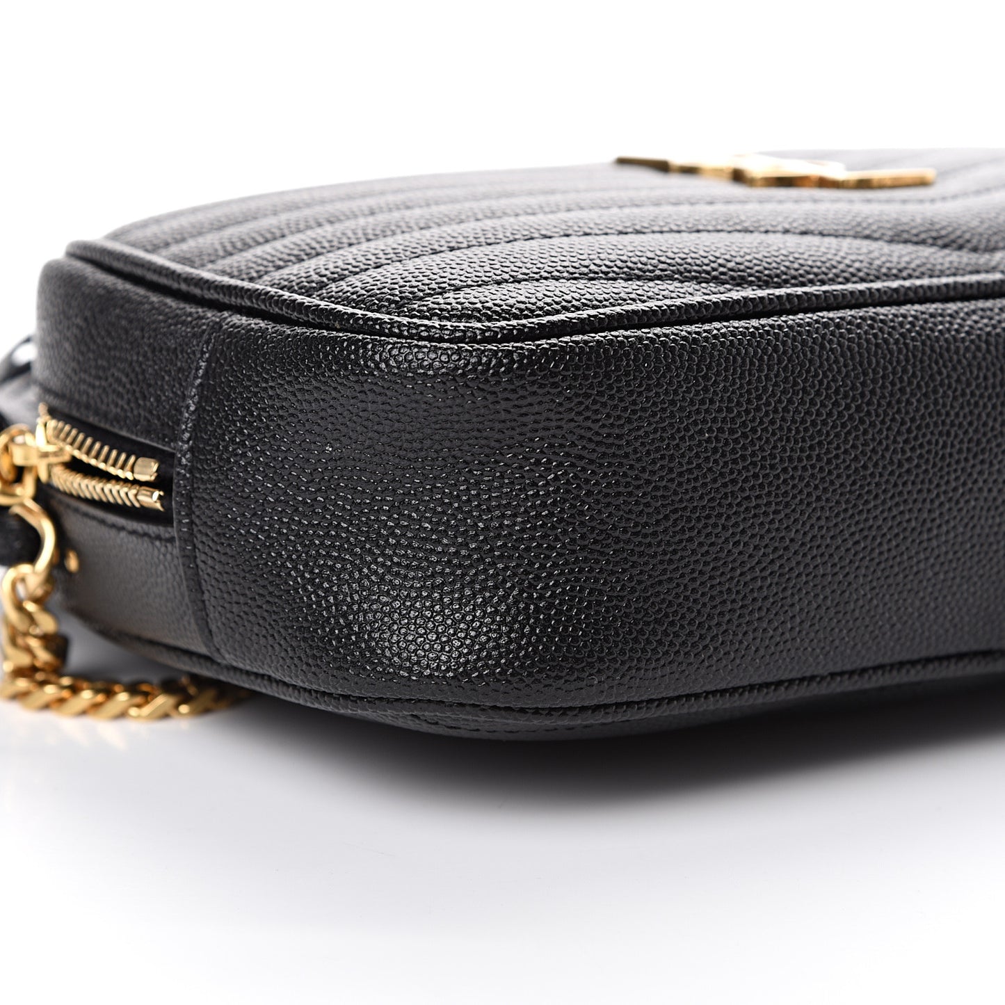 Grain De Poudre Matelasse Monogram Mini Lou Camera Bag Black
