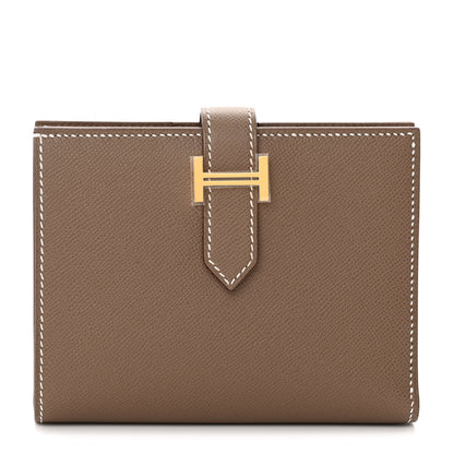 Hermes Epsom Bearn Compact Wallet Etoupe 1 of 8