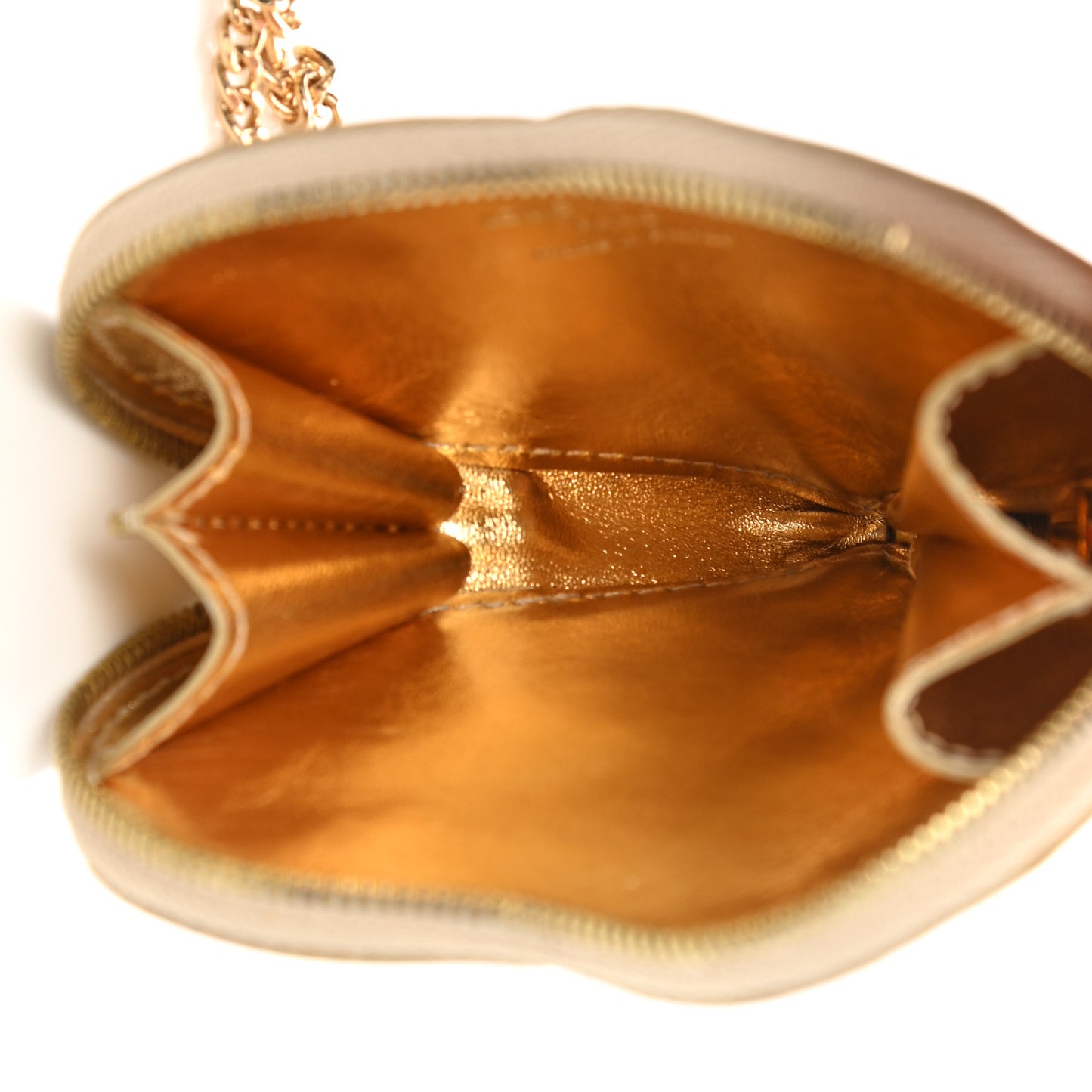 Monogram Miroir Heart Coin Purse Gold