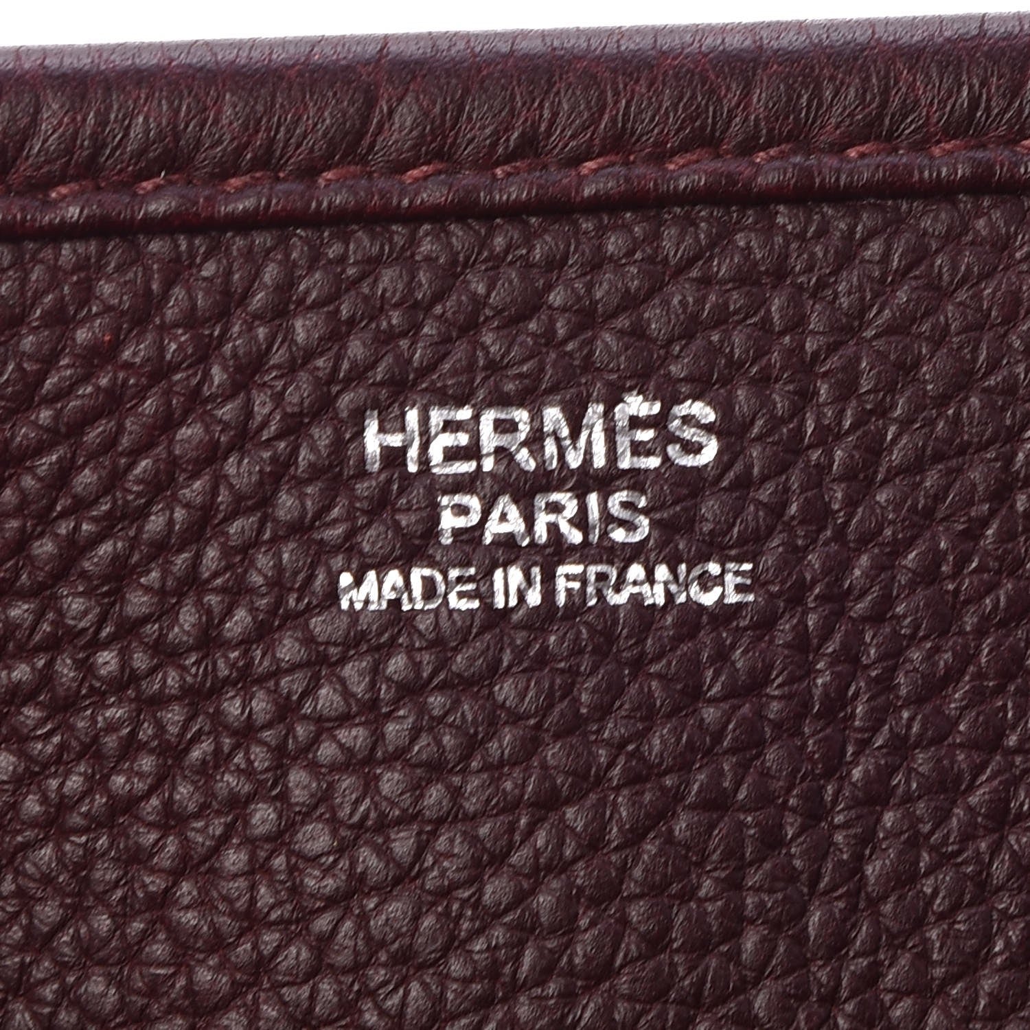 Hermes Taurillon Clemence Evelyne III GM Bordeaux 6 of 9