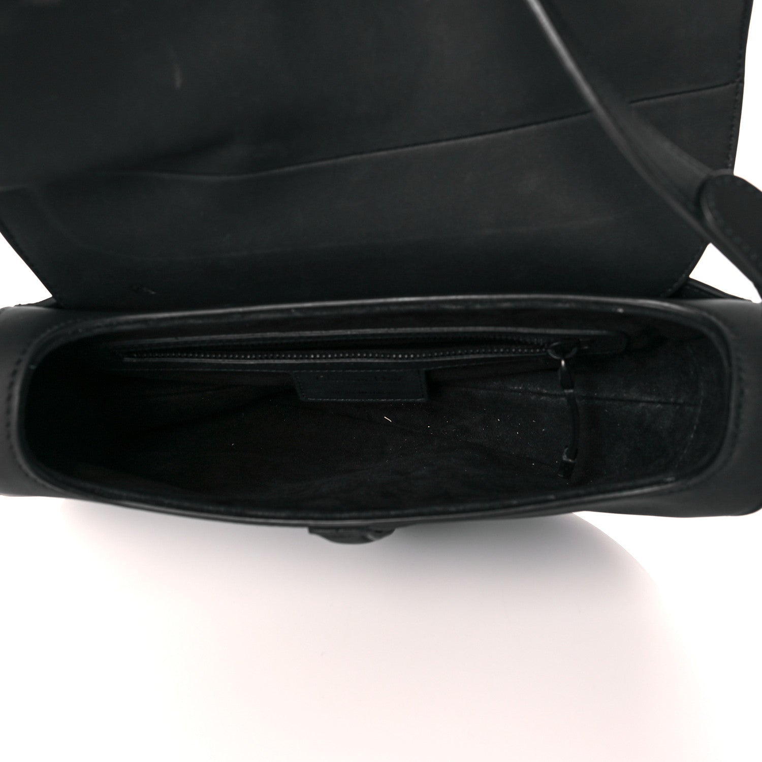 Christian Dior Ultra Matte Calfskin Saddle Bag Black 5 of 12