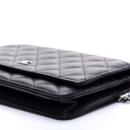 Chanel Caviar Quilted Wallet On Chain WOC Black 7 of 11