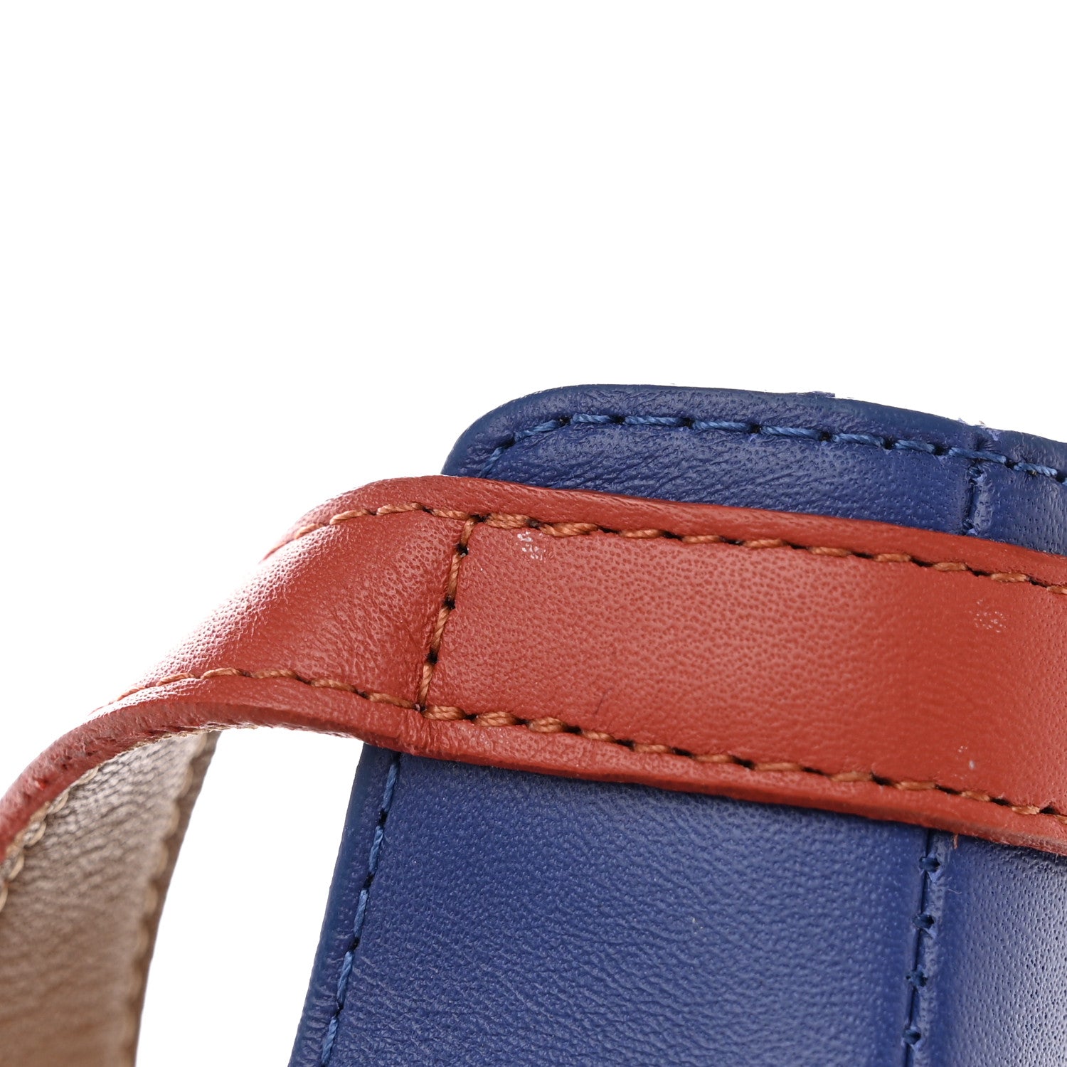 Hermes Box Calfskin Manege Sandals 38.5 Multicolor Blue Maritime 17 of 20