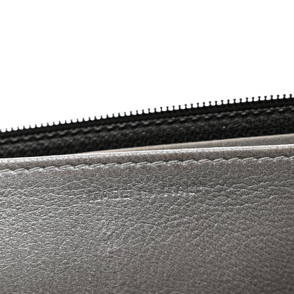 Chanel Lambskin Camellia Embossed Wallet On Chain WOC Black 7 of 9