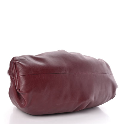 Bottega Veneta Smooth Butter Calf The Pouch Oversized Clutch Bordeaux 4 of 9