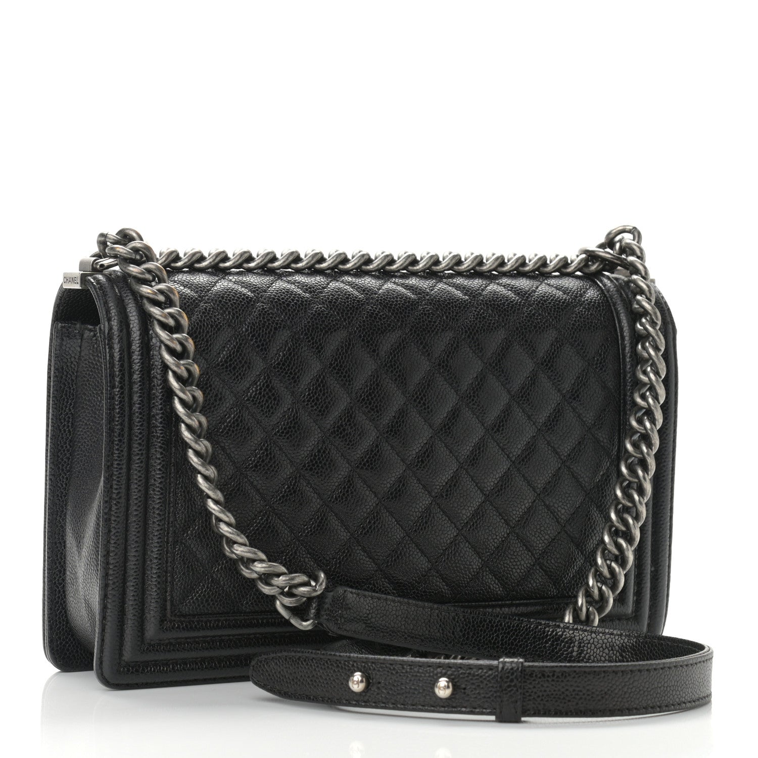 Chanel Caviar Quilted New Medium Boy Flap Black 3 of 10