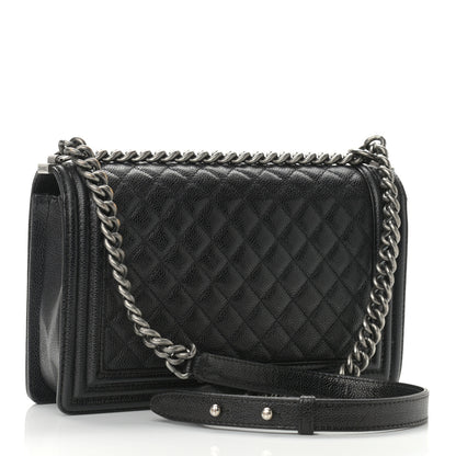 Chanel Caviar Quilted New Medium Boy Flap Black 3 of 10