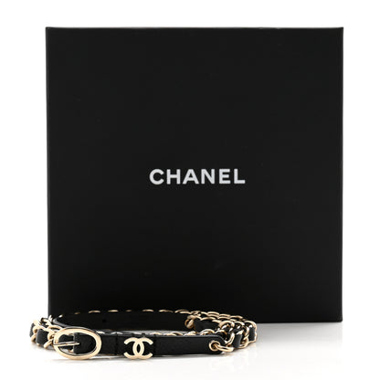 Chanel Calfskin Metal CC Chain Belt 85 34 Black 7 of 7