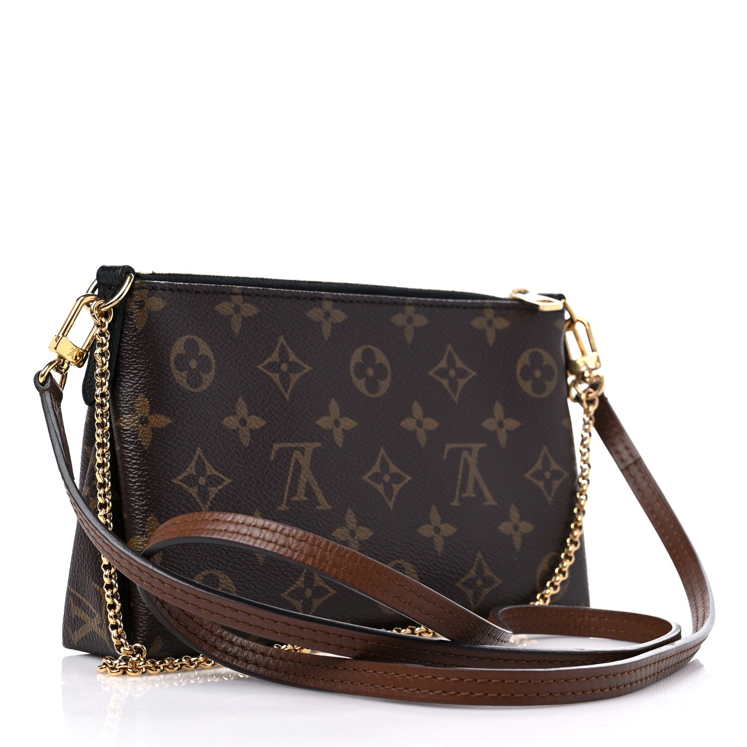 Louis Vuitton Monogram Pallas Clutch Black 3 of 12