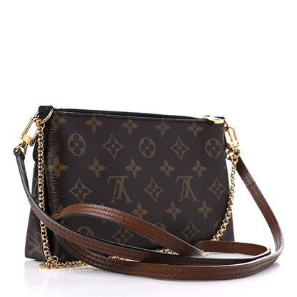 Louis Vuitton Monogram Pallas Clutch Black 3 of 12