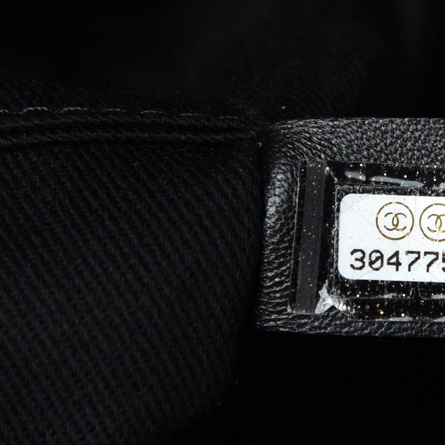 Mixed Fibers Calfskin Mini Deauville Tote Black